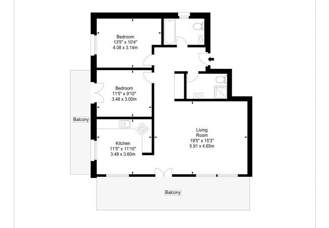 Appartement à Wengen - Roossi-Huus 3 Appartement à Wengen - Roossi-Huus 3